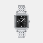 Men Quartz Black Dial Analog Stainless Steel Watch AR11755