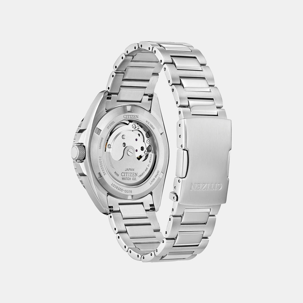 Sport Men Automatic Blue Dial Analog Stainless Steel Watch NH7530-52L