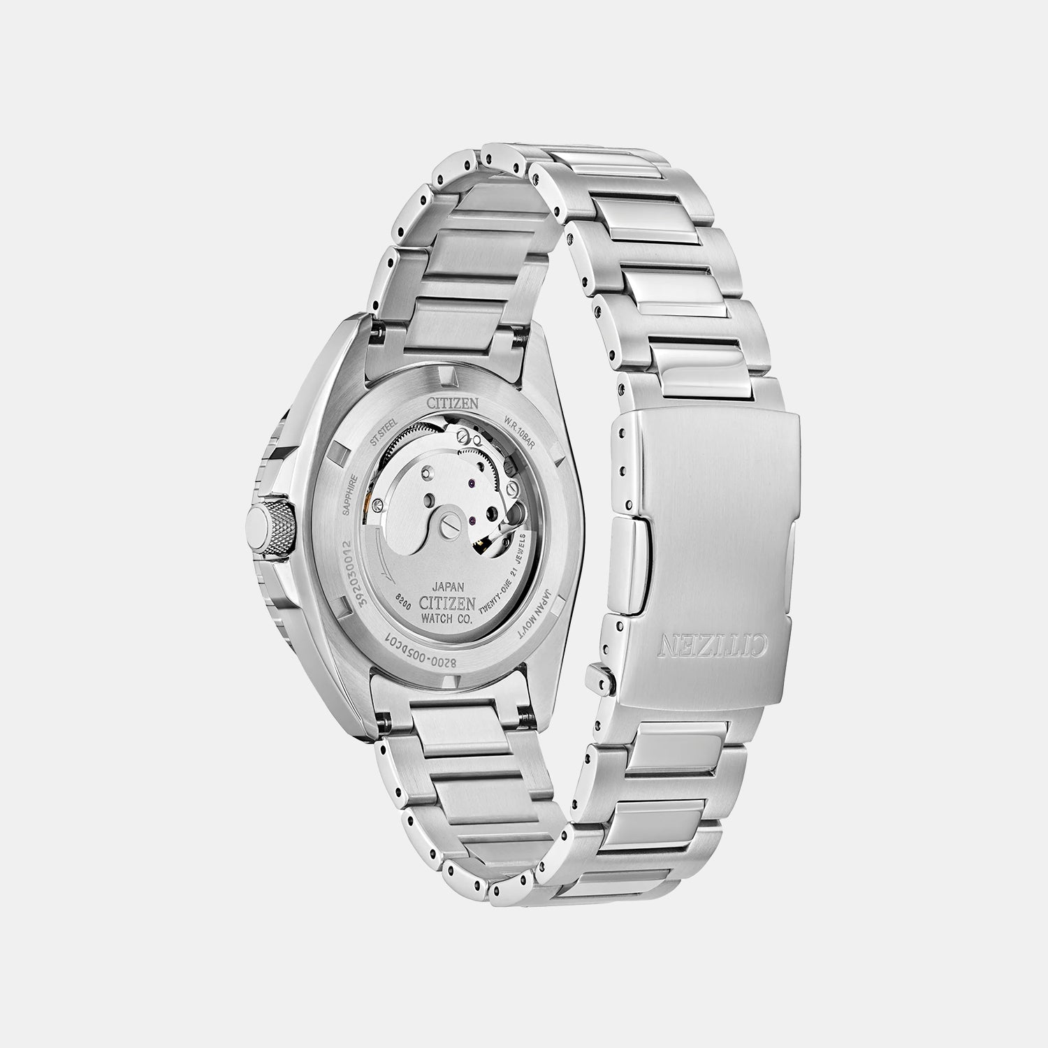 Sport Men Automatic Blue Dial Analog Stainless Steel Watch NH7530-52L