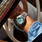 Sport Men Automatic Blue Dial Analog Stainless Steel Watch NH7530-52L