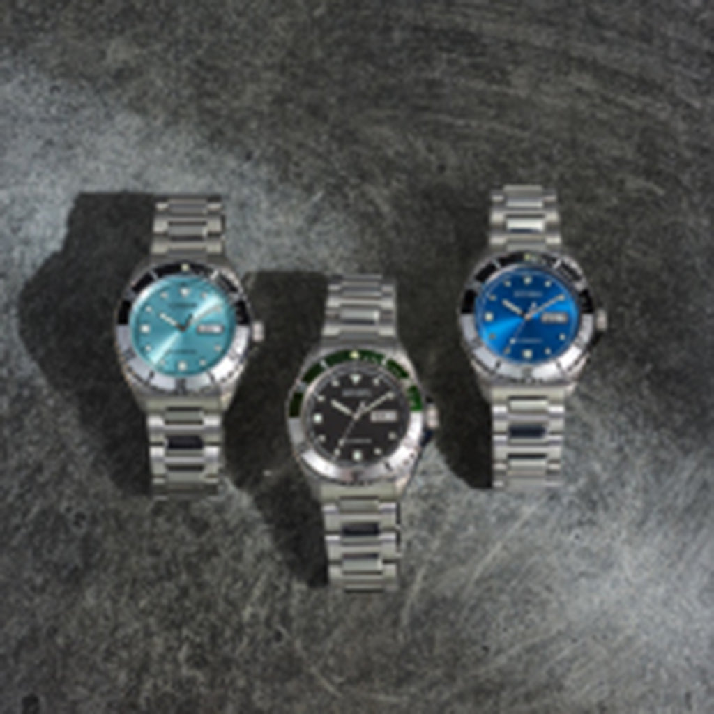 Men Automatic Blue Dial Analog Stainless Steel Watch NH7530-52M