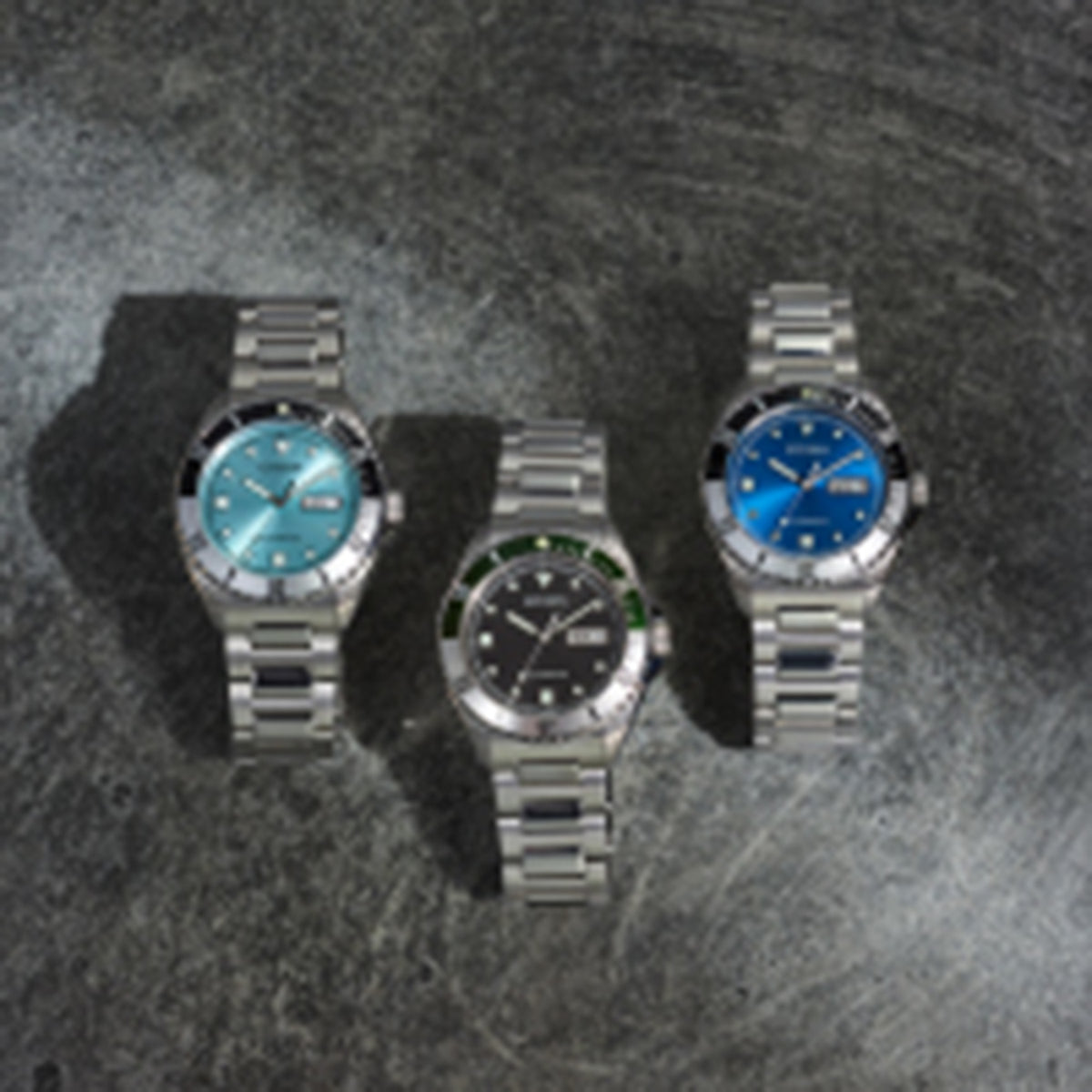 Men Automatic Blue Dial Analog Stainless Steel Watch NH7530-52M