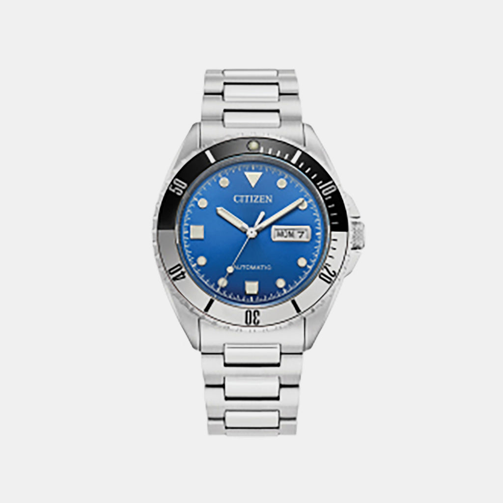 Men Automatic Blue Dial Analog Stainless Steel Watch NH7530-52M