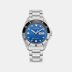 Men Automatic Blue Dial Analog Stainless Steel Watch NH7530-52M