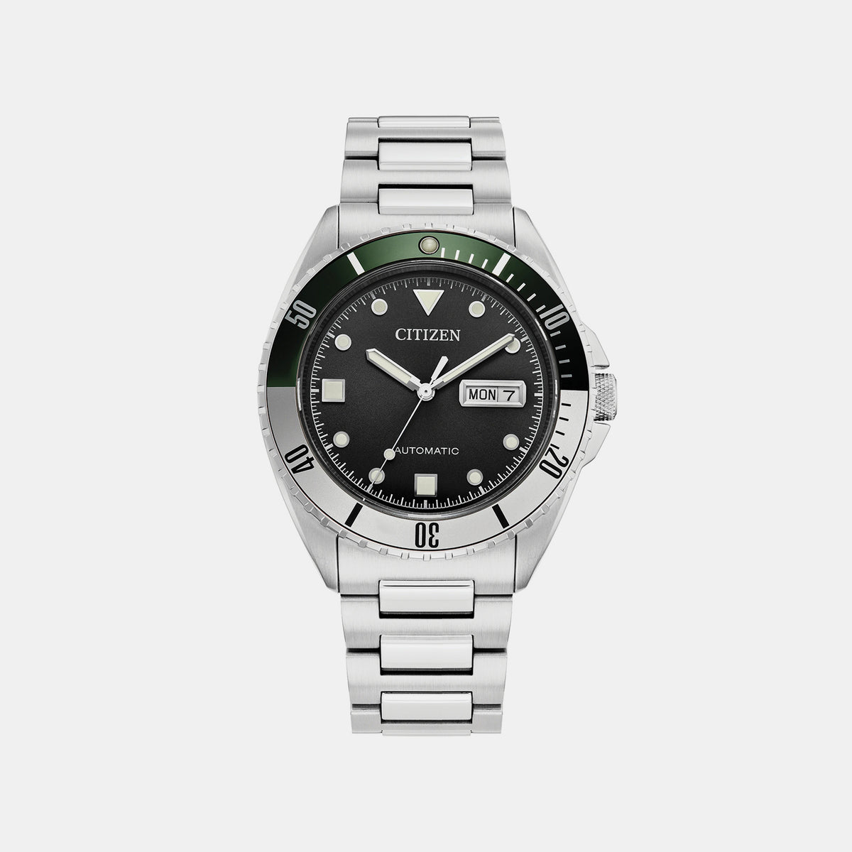 Sport Men Automatic Black Dial Analog Stainless Steel Watch NH7531-50E