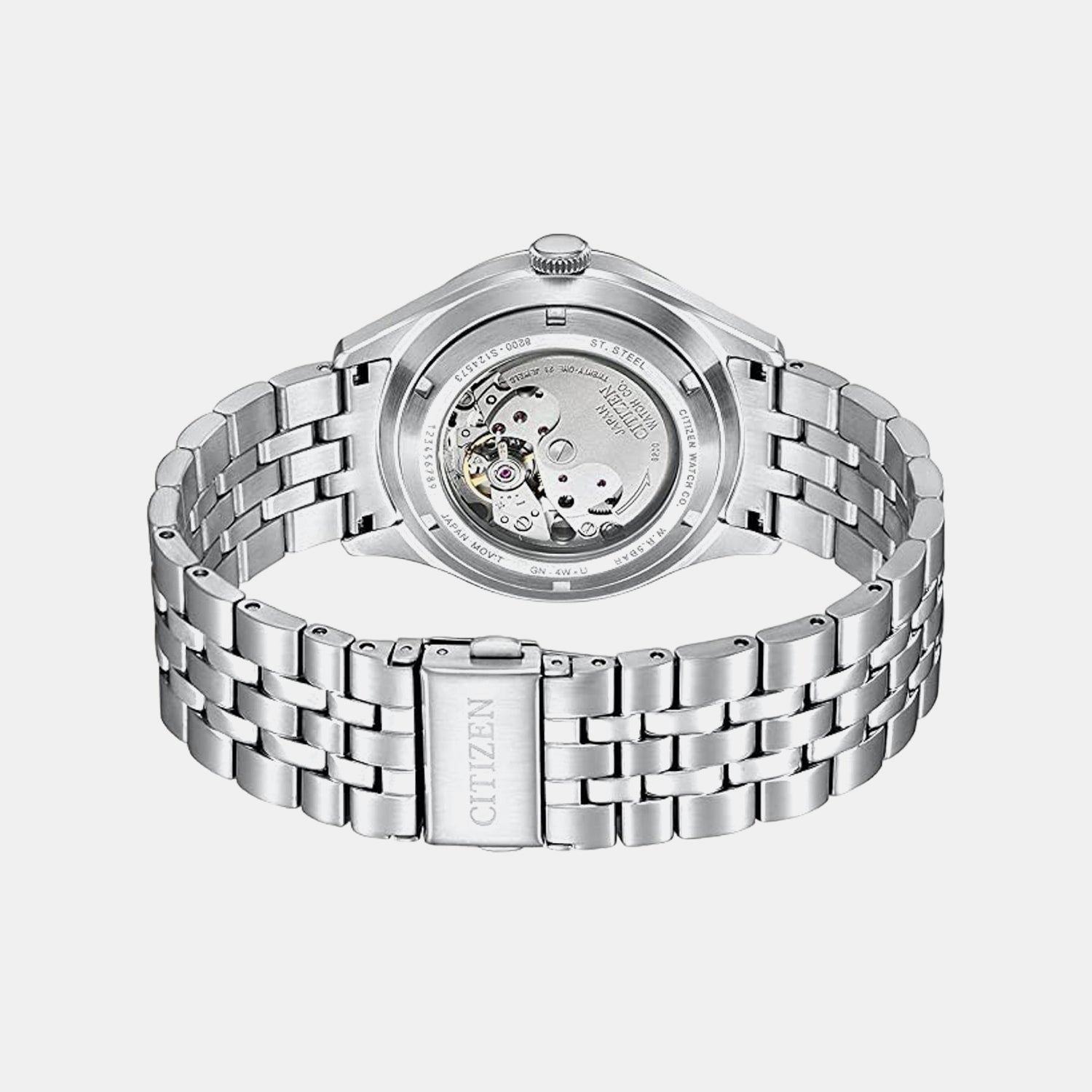 Men Automatic Blue Dial Analog Stainless Steel Watch NH8390-71L