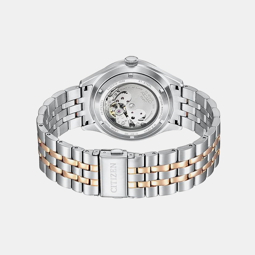 Men Automatic Black Dial Analog Stainless Steel Watch NH8394-70H