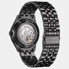 Mechanical Men Automatic Black Dial Analog Stainless Steel Watch NH8395-77E