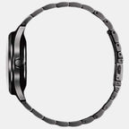 Mechanical Men Automatic Black Dial Analog Stainless Steel Watch NH8395-77E