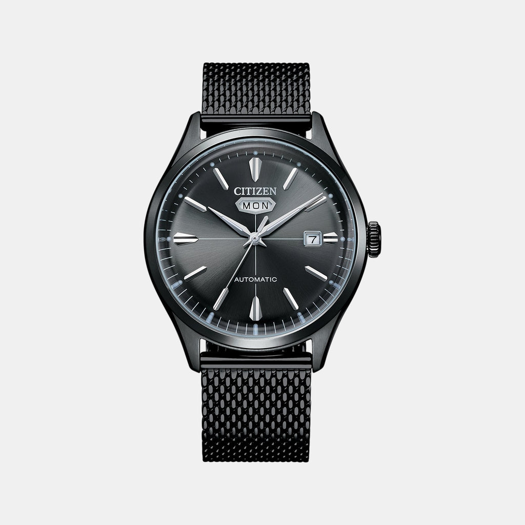 Men Automatic Grey Dial Analog Stainless Steel Watch NH8397-80H