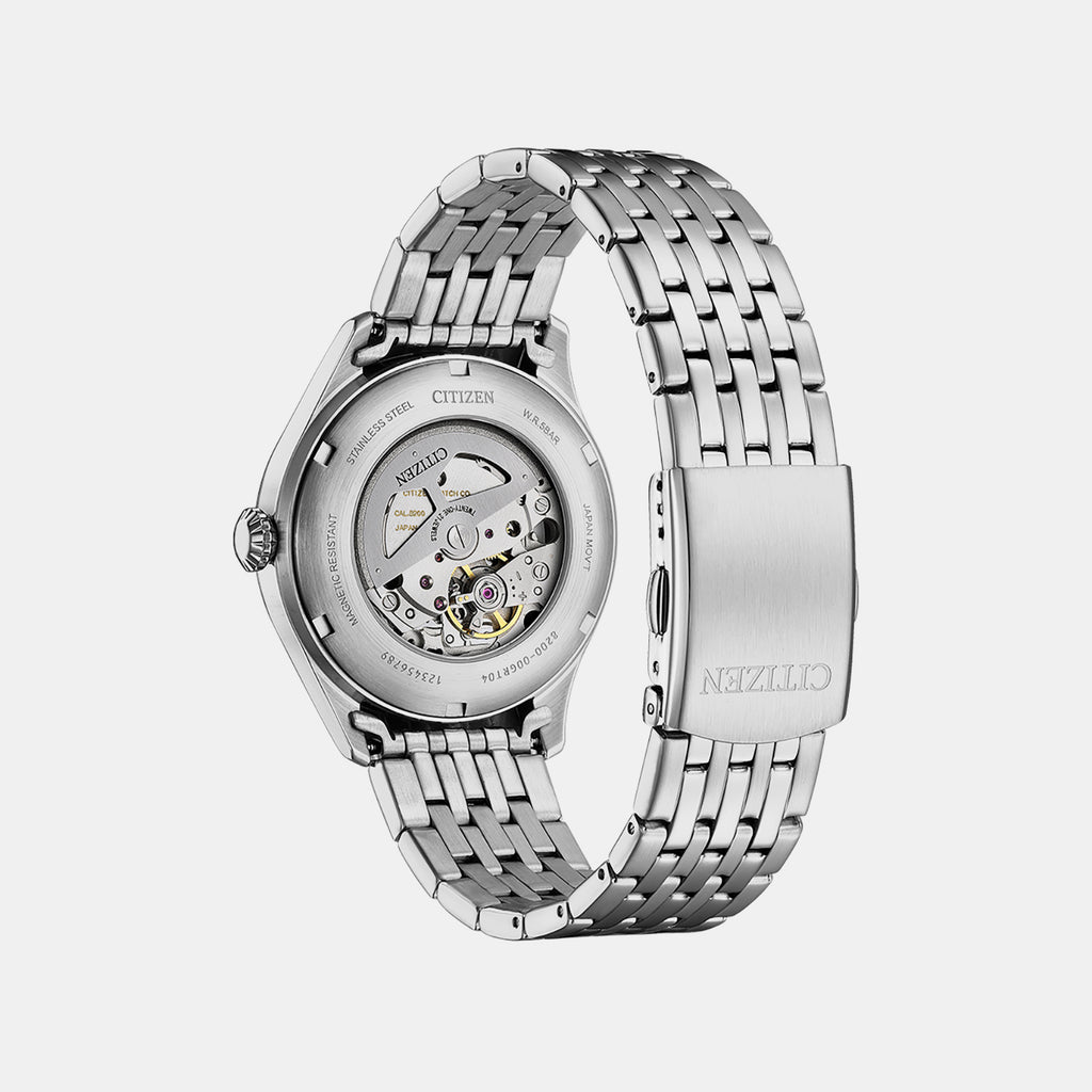 Men Automatic Black Dial Analog Stainless Steel Watch NH8410-59E