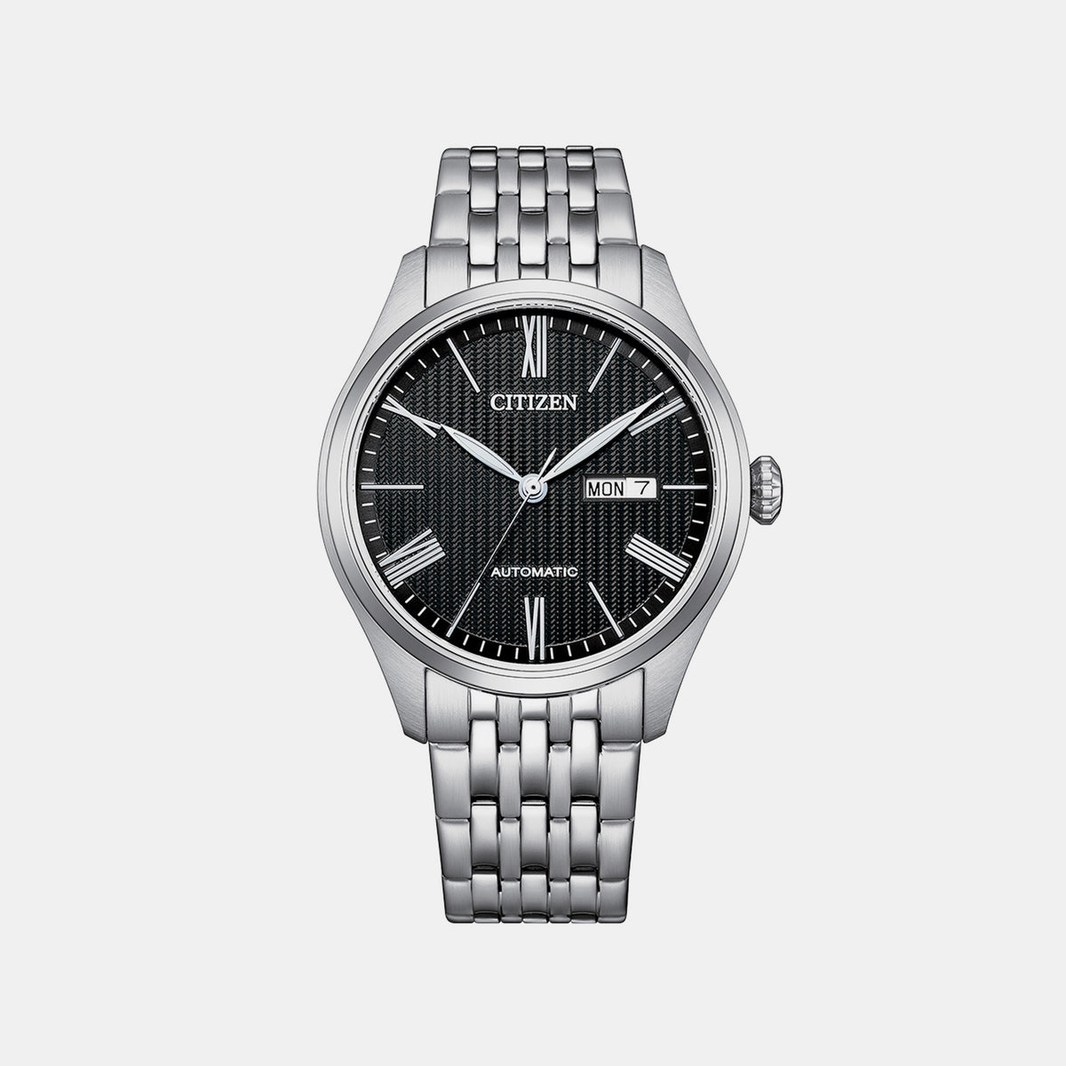 Men Automatic Black Dial Analog Stainless Steel Watch NH8410-59E