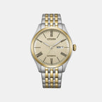 Men Automatic Champagne Dial Analog Stainless Steel Watch NH8414-58B