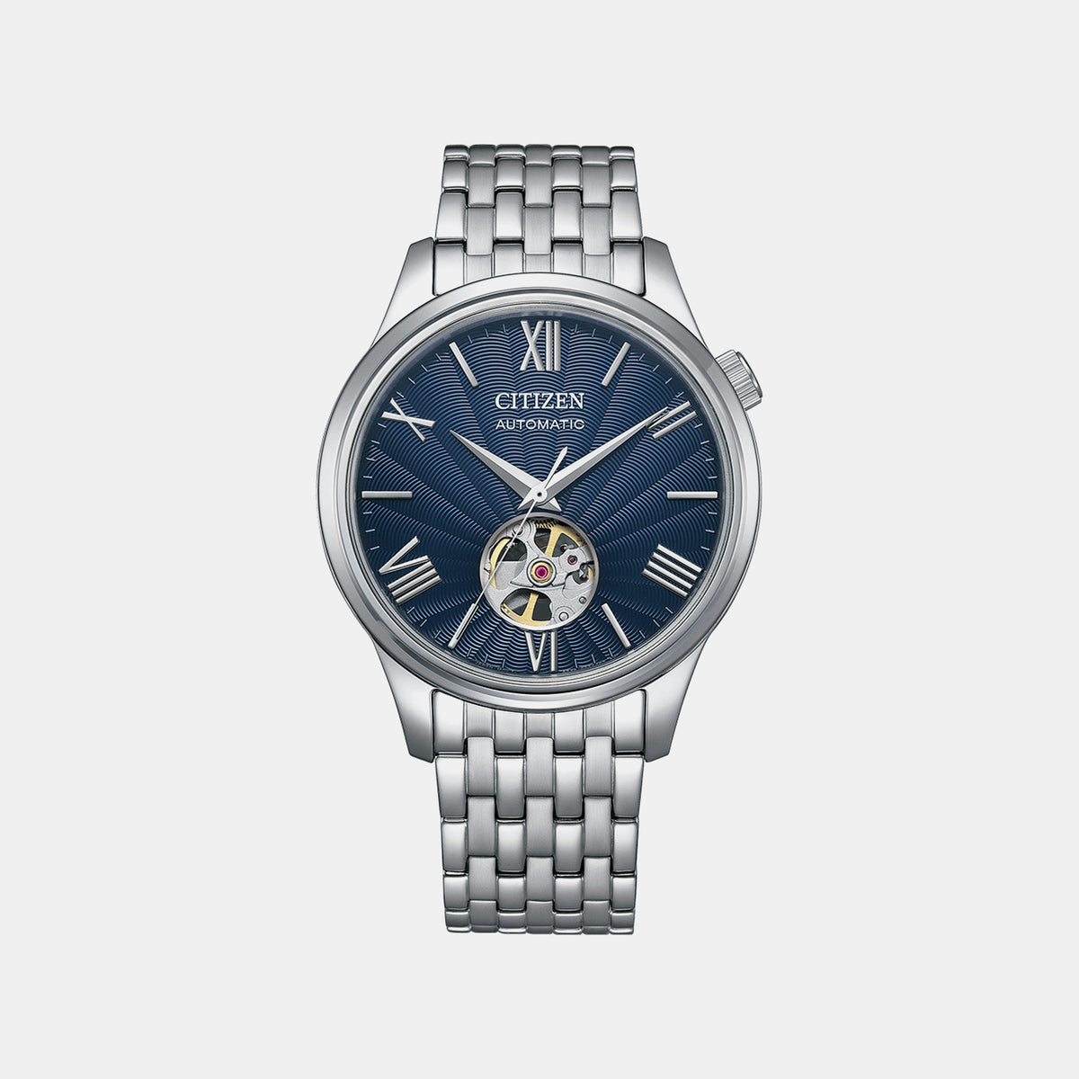 Mechanical Men Automatic Blue Dial Analog Stainless Steel Watch NH9130-84L