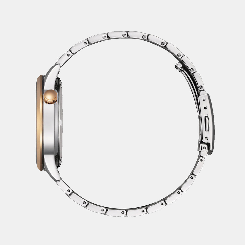 Mechanical Open Heart Men Automatic Grey Dial Analog Stainless Steel Watch NH9136-88H