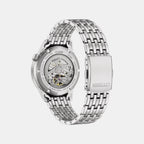 Men Mechanical Silver Dial Analog Stainless Steel Watch NH9138-82A