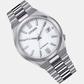 Tsuyosa Collection Men Automatic White Dial Analog Stainless Steel Watch NJ0150-81A