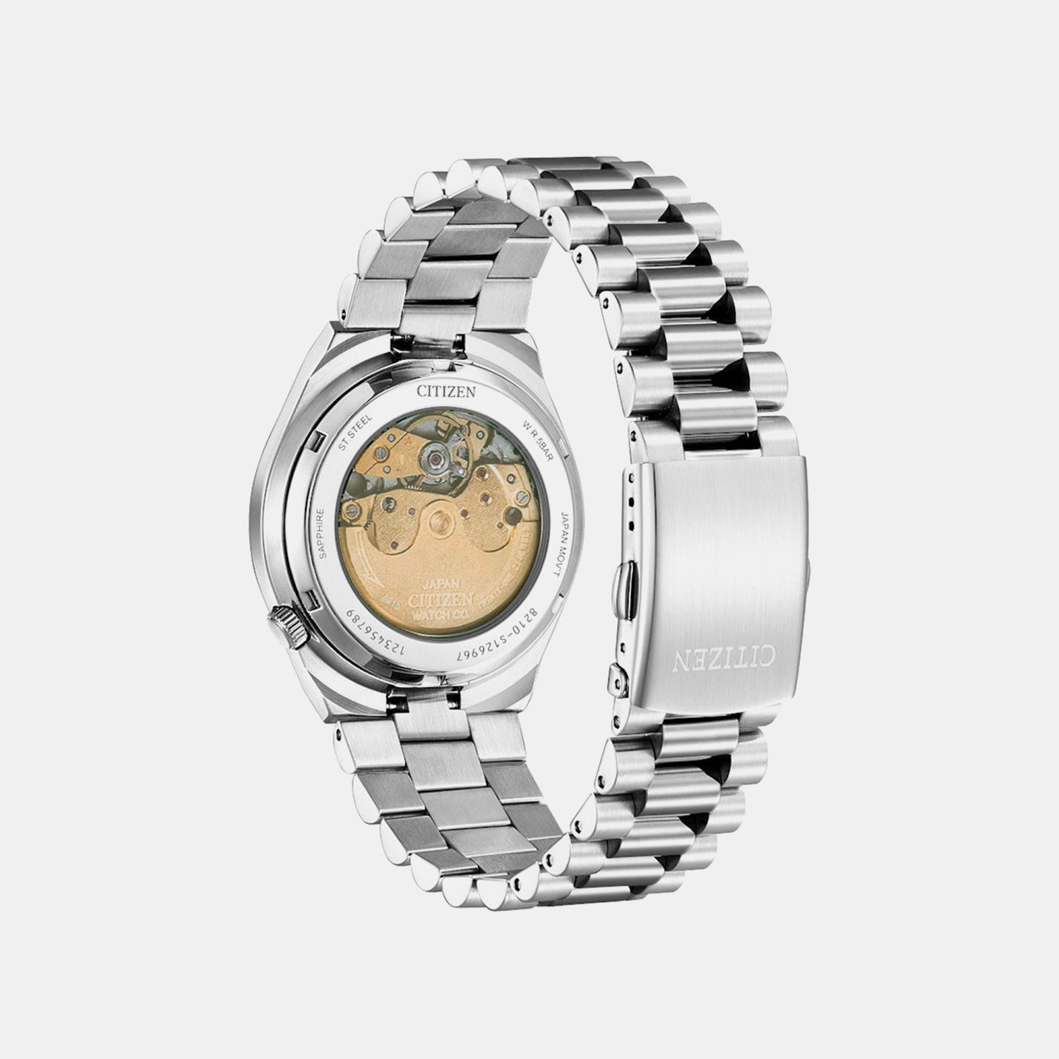 Tsuyosa Men Automatic Blue Dial Analog Stainless Steel Watch NJ0150-81L