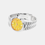 Tsuyosa Men Automatic Yellow Dial Analog Stainless Steel Watch NJ0150-81Z