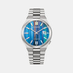 Tsuyosa Men Automatic Rainbow Dial Analog Stainless Steel Watch NJ0151-53W