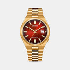 Citizen Round Red Analog watch