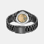 Tsuyosa Men Automatic Black Dial Analog Stainless Steel Watch NJ0155-87E