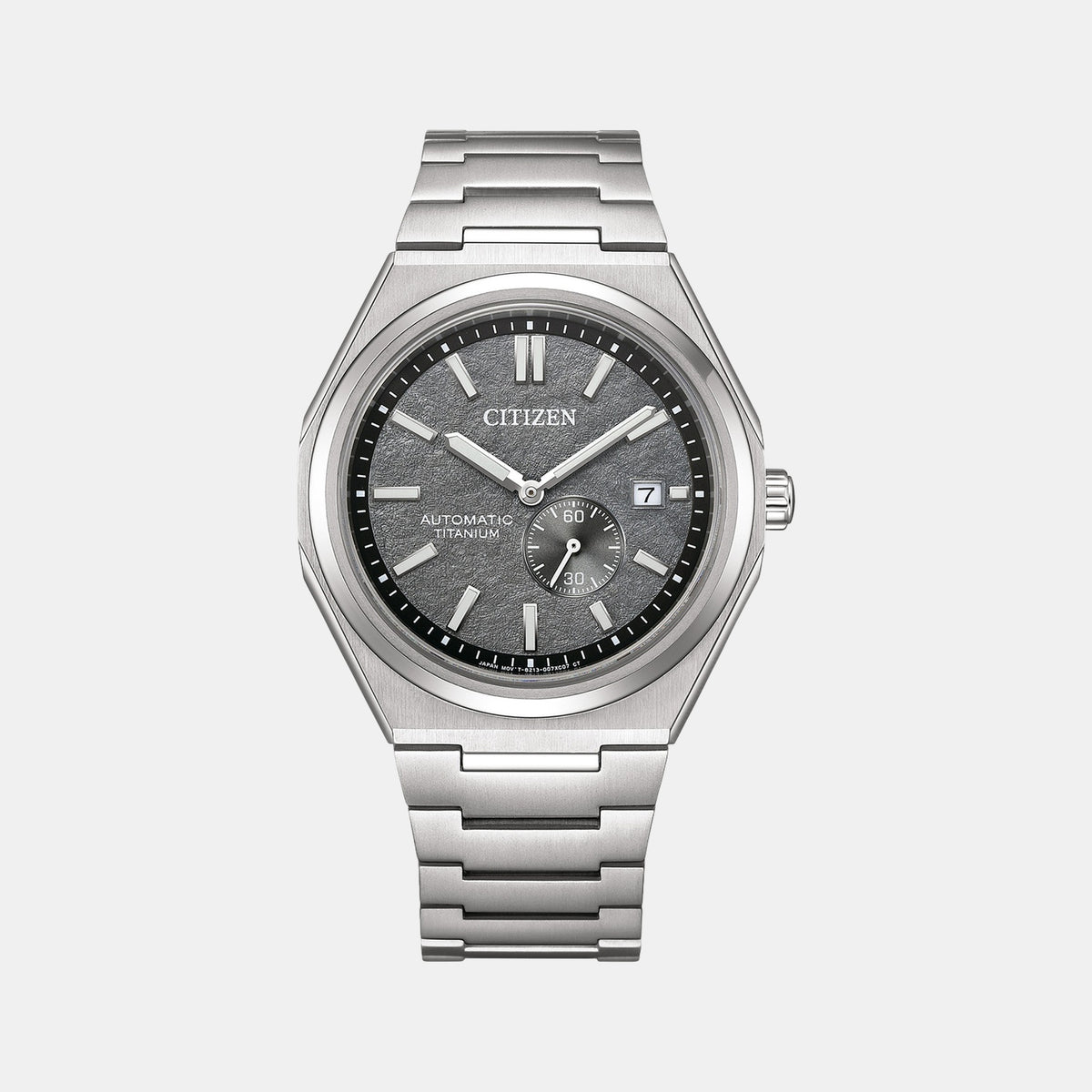 Zenshin Men Automatic Grey Dial Analog Titanium Watch NJ0180-80H