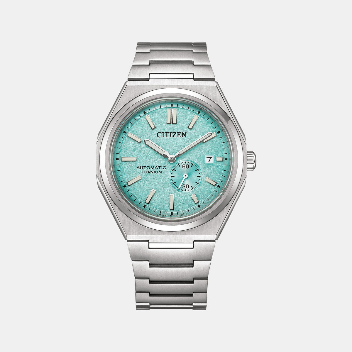 Zenshin Men Automatic Blue Dial Analog Titanium Watch NJ0180-80M