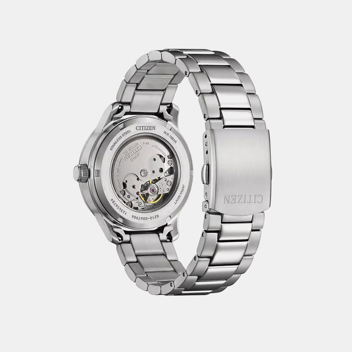 Mechanical Men Automatic Blue Dial Analog Stainless Steel Watch NJ0191-83M