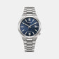 Tsuyosa Men Automatic Blue Dial Analog Stainless Steel Watch NJ0200-50M