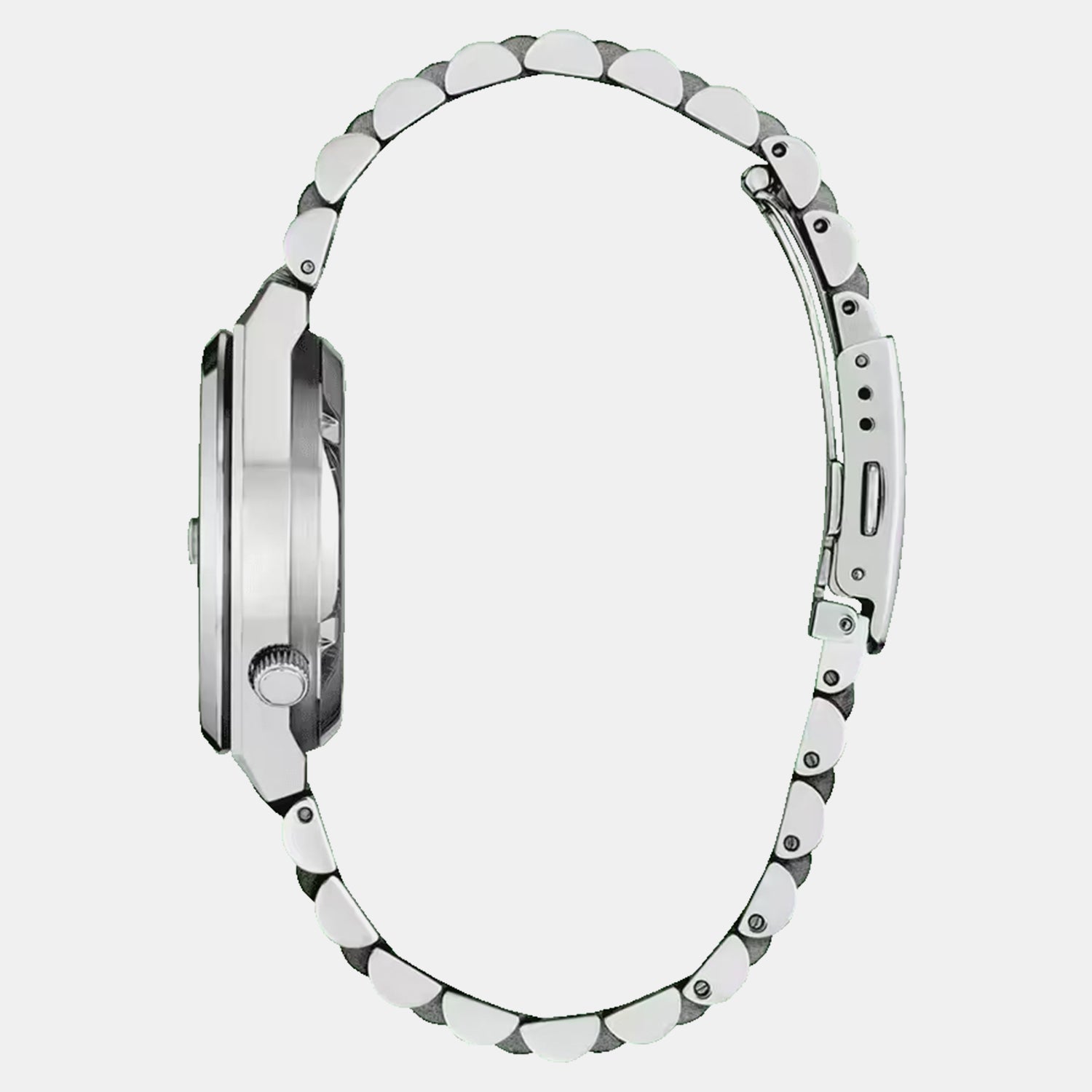 Tsuyosa Men Automatic Purple Dial Analog Stainless Steel Watch NJ0200-50W