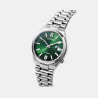 Tsuyosa Unisex Automatic Green Dial Analog Stainless Steel Watch NJ0200-50X