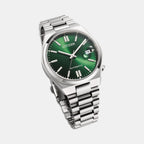 Tsuyosa Unisex Automatic Green Dial Analog Stainless Steel Watch NJ0200-50X