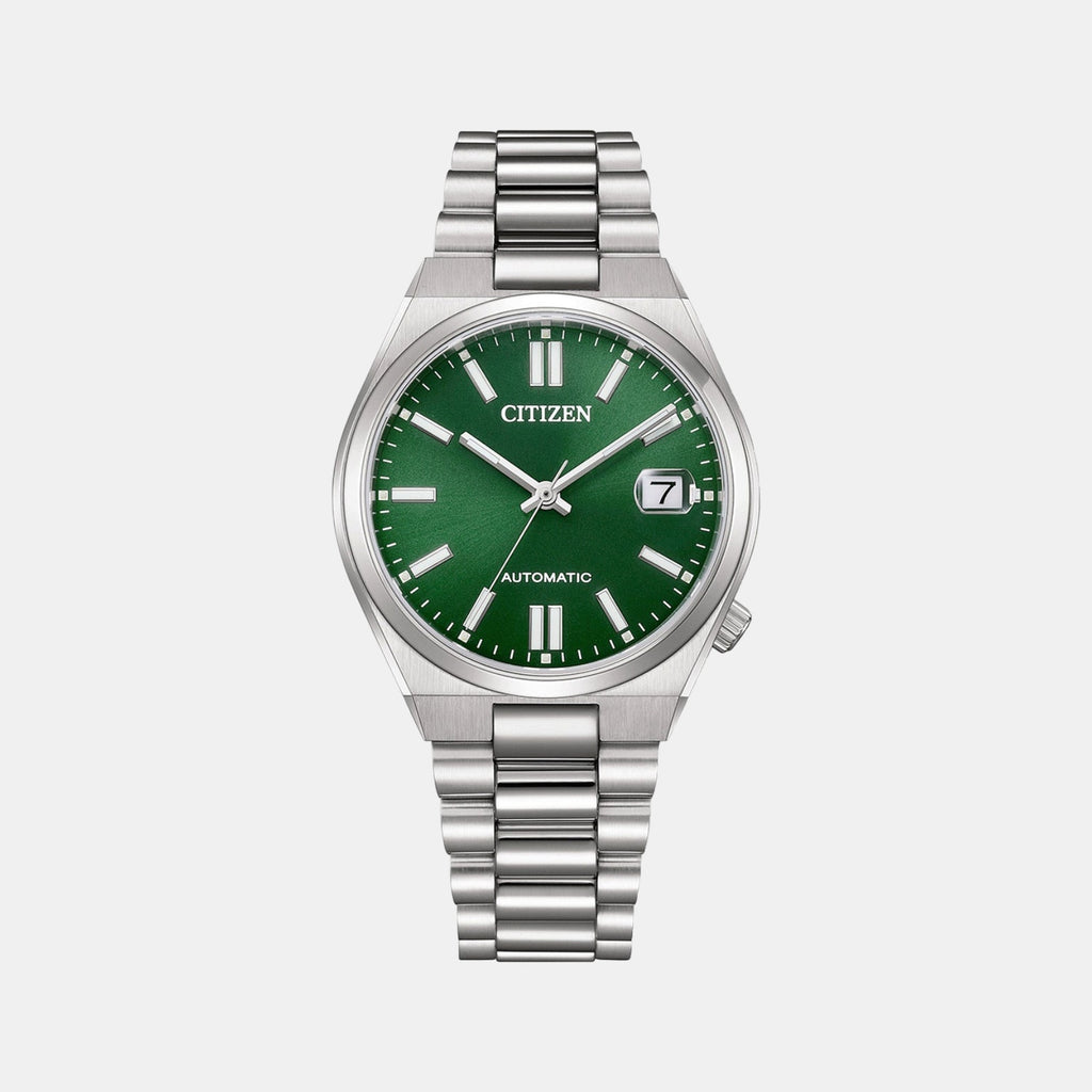 Tsuyosa Unisex Automatic Green Dial Analog Stainless Steel Watch NJ0200-50X