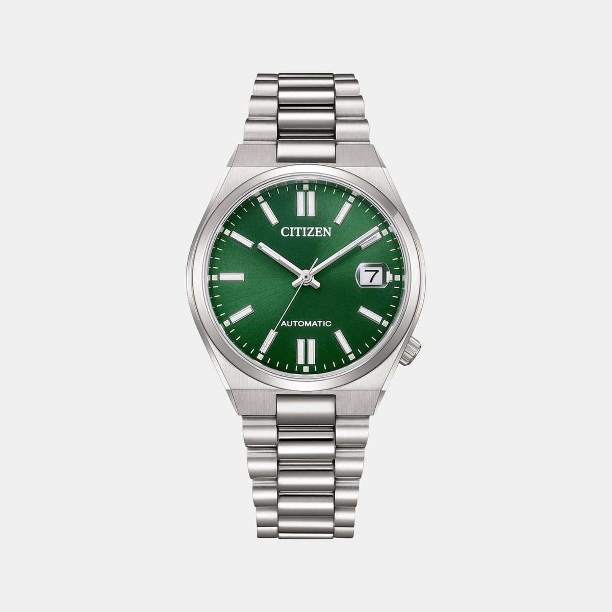 Tsuyosa Unisex Automatic Green Dial Analog Stainless Steel Watch NJ0200-50X