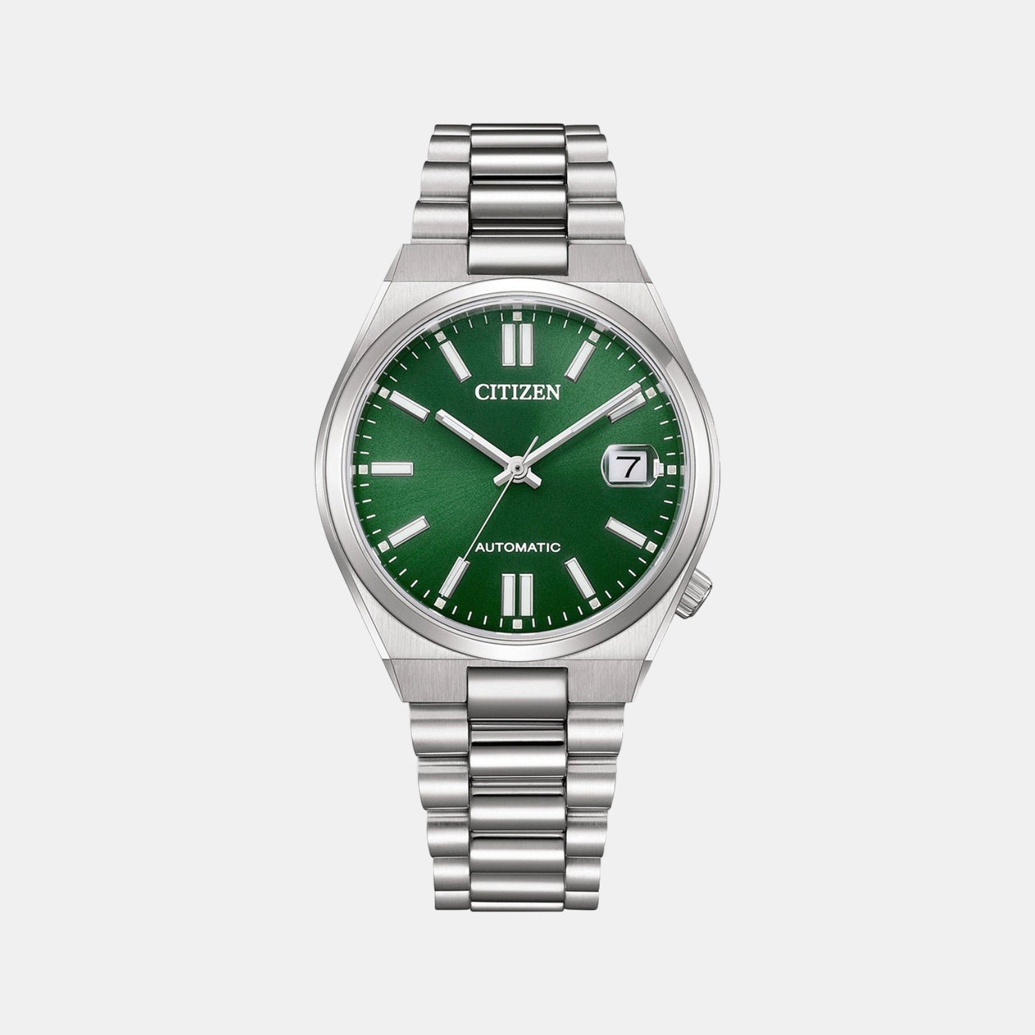 Tsuyosa Unisex Automatic Green Dial Analog Stainless Steel Watch NJ0200-50X