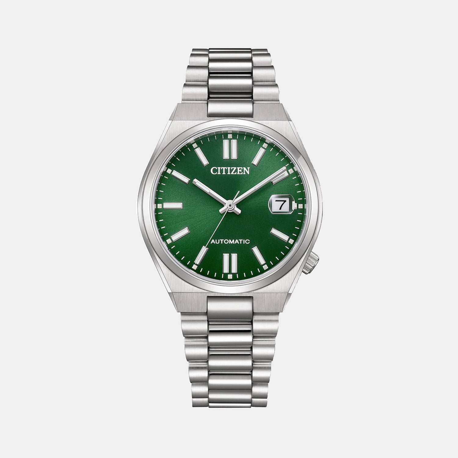 Tsuyosa Unisex Automatic Green Dial Analog Stainless Steel Watch NJ0200-50X