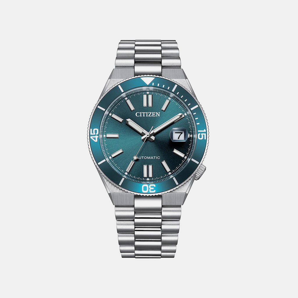 Tsuyosa Shore Men Automatic Blue Dial Analog Stainless Steel Watch NJ0231-56L
