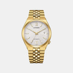 Tsuyosa 60 Men Automatic White Dial Analog Stainless Steel Watch NK0022-50A
