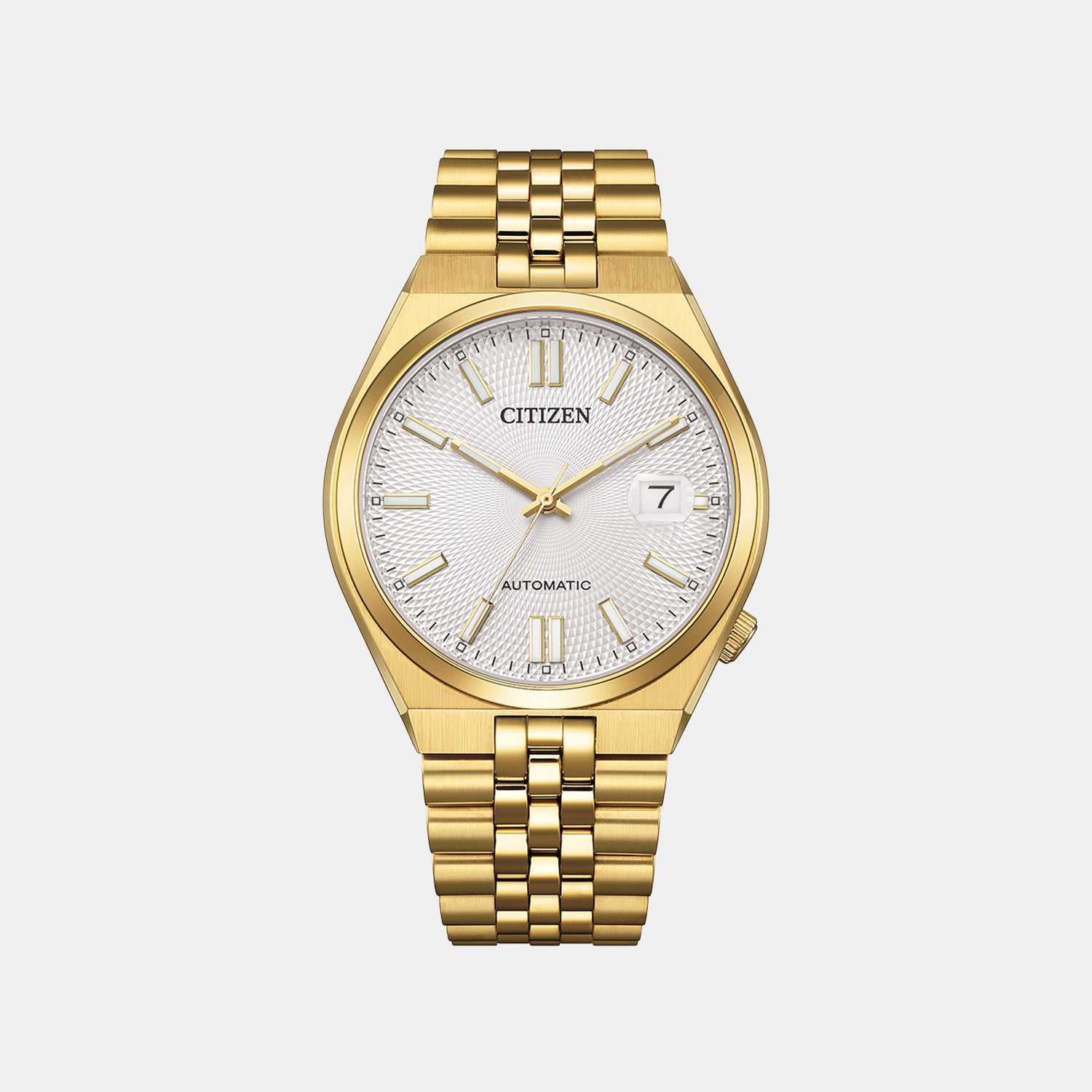 Tsuyosa 60 Men Automatic White Dial Analog Stainless Steel Watch NK0022-50A