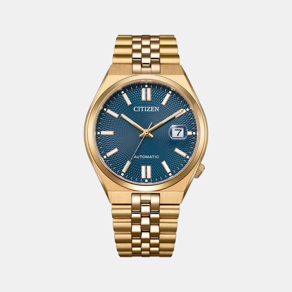 Tsuyosa 60 Men Automatic Blue Dial Analog Stainless Steel Watch NK0023-57L