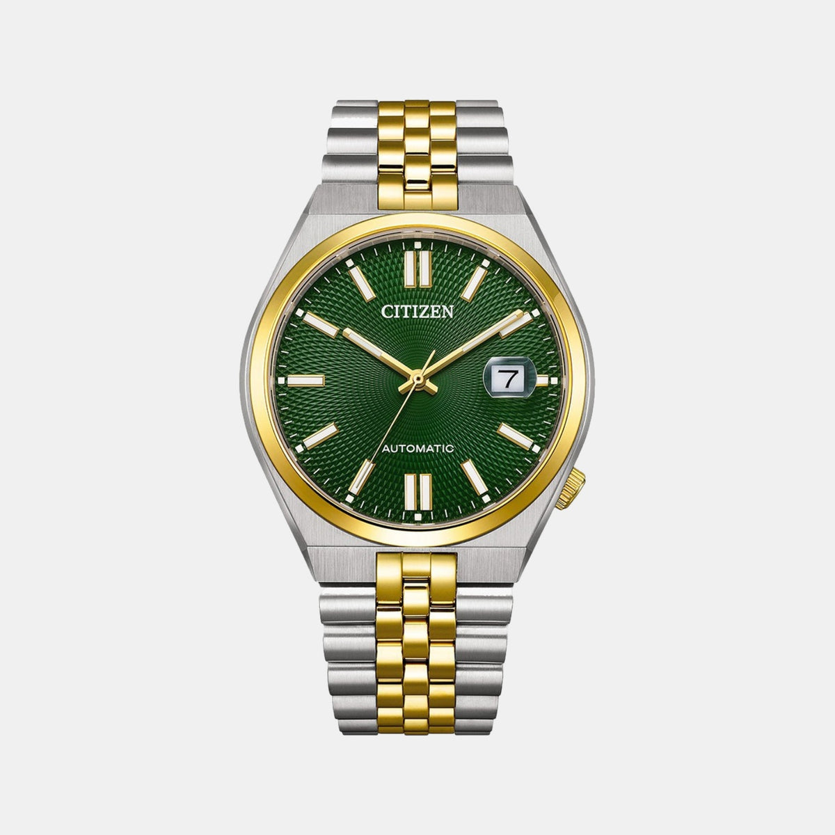 Tsuyosa 60 Men Automatic Green Dial Analog Stainless Steel Watch NK0024-54X