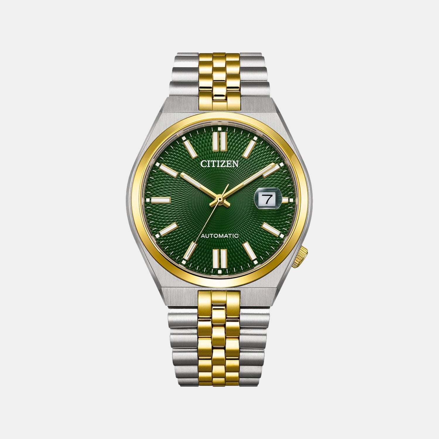 Tsuyosa 60 Men Automatic Green Dial Analog Stainless Steel Watch NK0024-54X