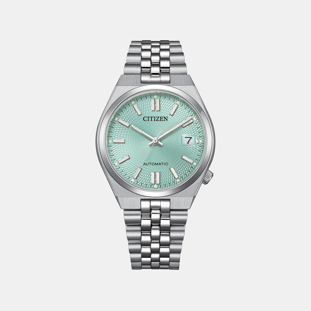 Tsuyosa Men Automatic Green Dial Analog Stainless Steel Watch NK0030-51X