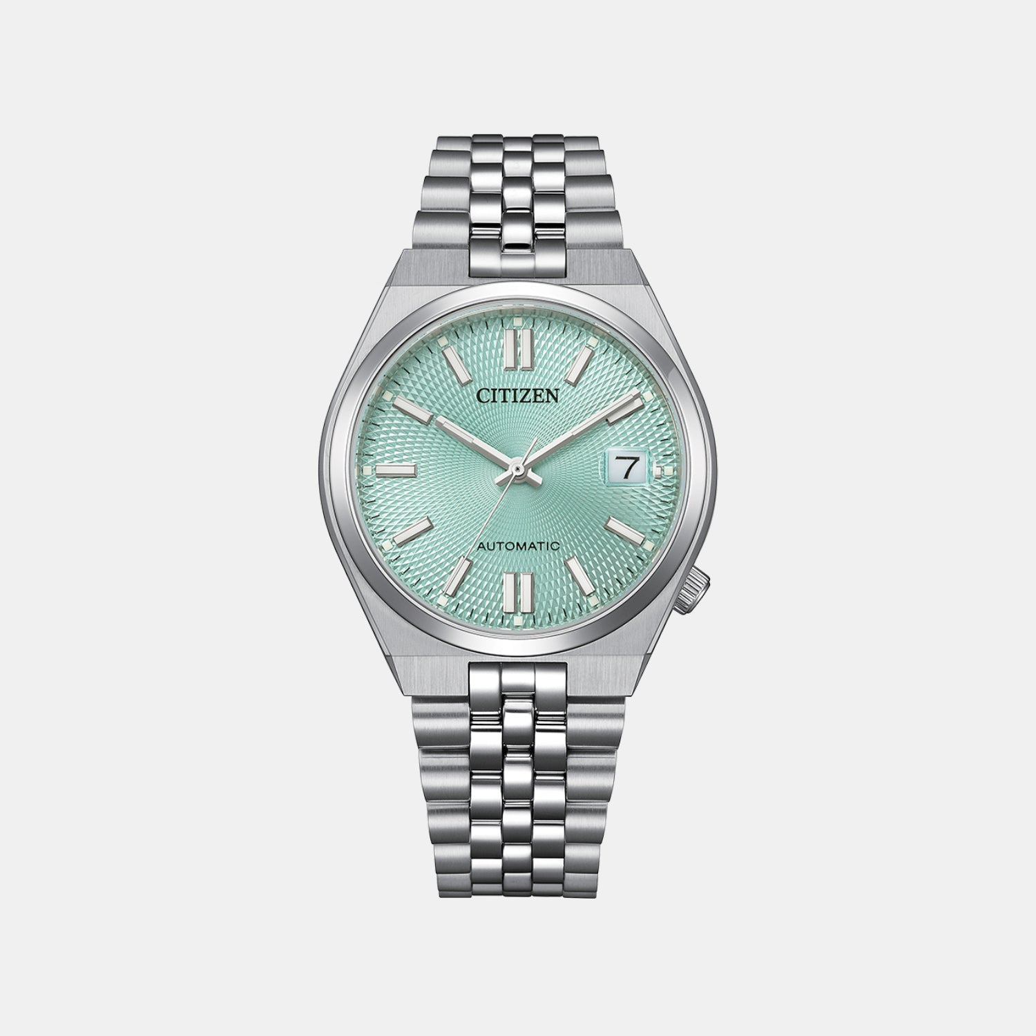 Tsuyosa Men Automatic Green Dial Analog Stainless Steel Watch NK0030-51X
