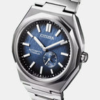 Zenshin Men Automatic Blue Dial Analog Titanium Watch NK5020-58M