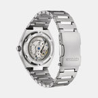 Zenshin Men Automatic Dark Blue Dial Analog Titanium Watch NK5020-58M