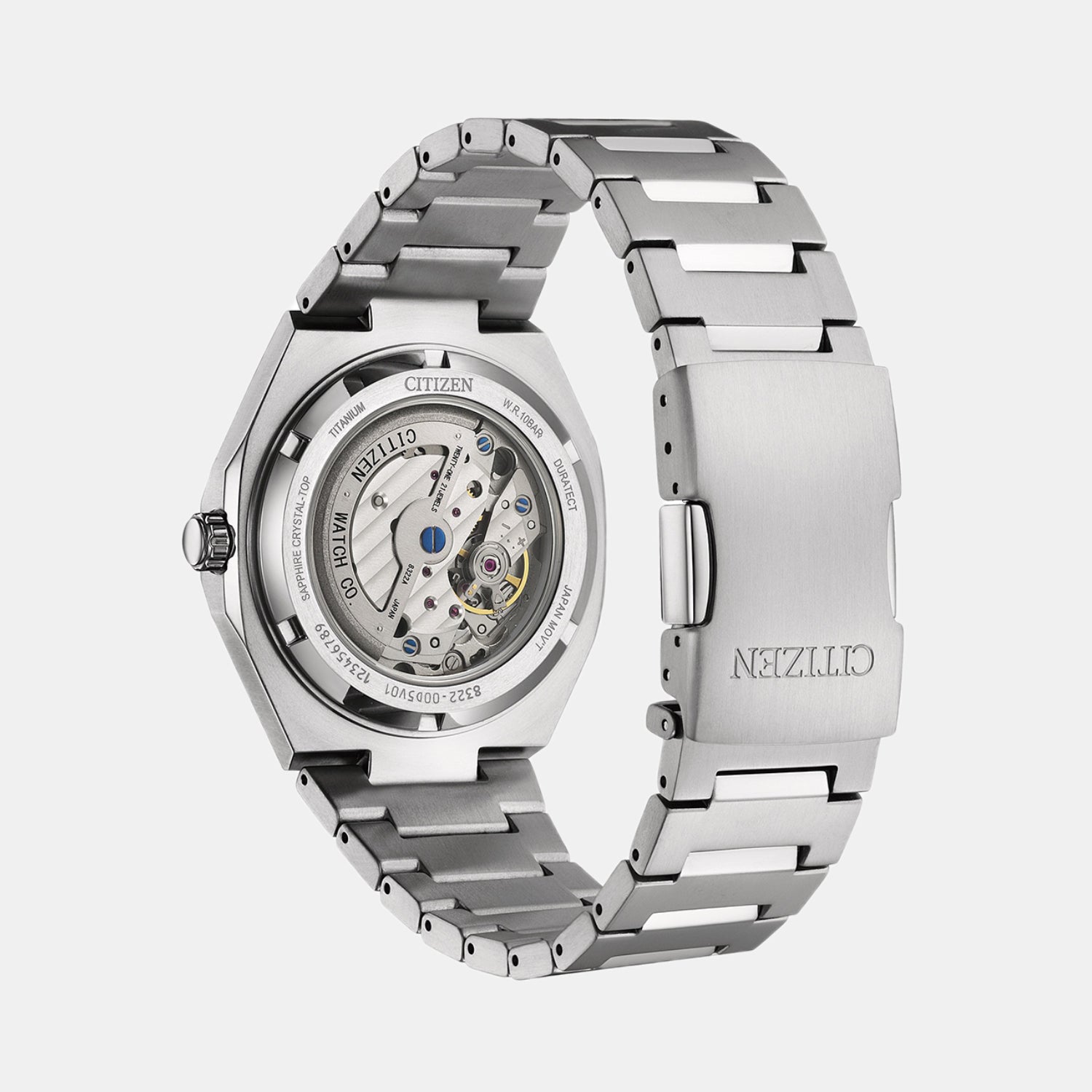 Zenshin Men Automatic Dark Blue Dial Analog Titanium Watch NK5020-58M