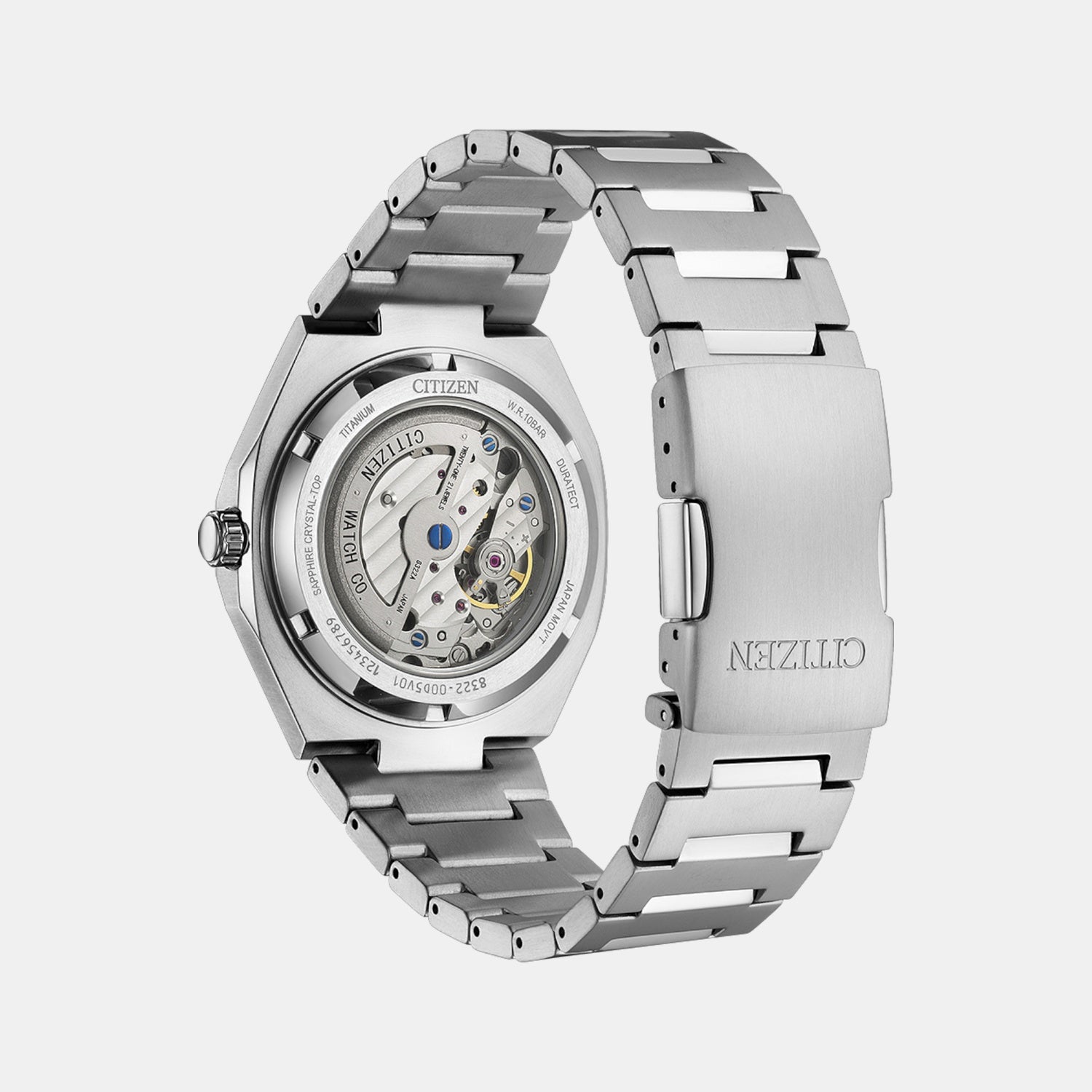 Zenshin Men Automatic Champagne Dial Analog Titanium Watch NK5020-58P