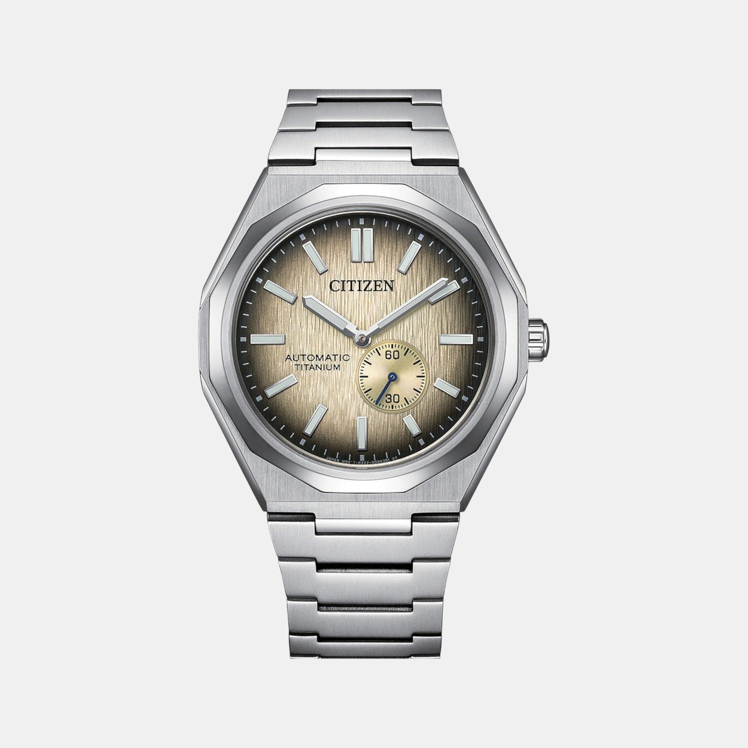 Zenshin Men Automatic Champagne Dial Analog Titanium Watch NK5020-58P